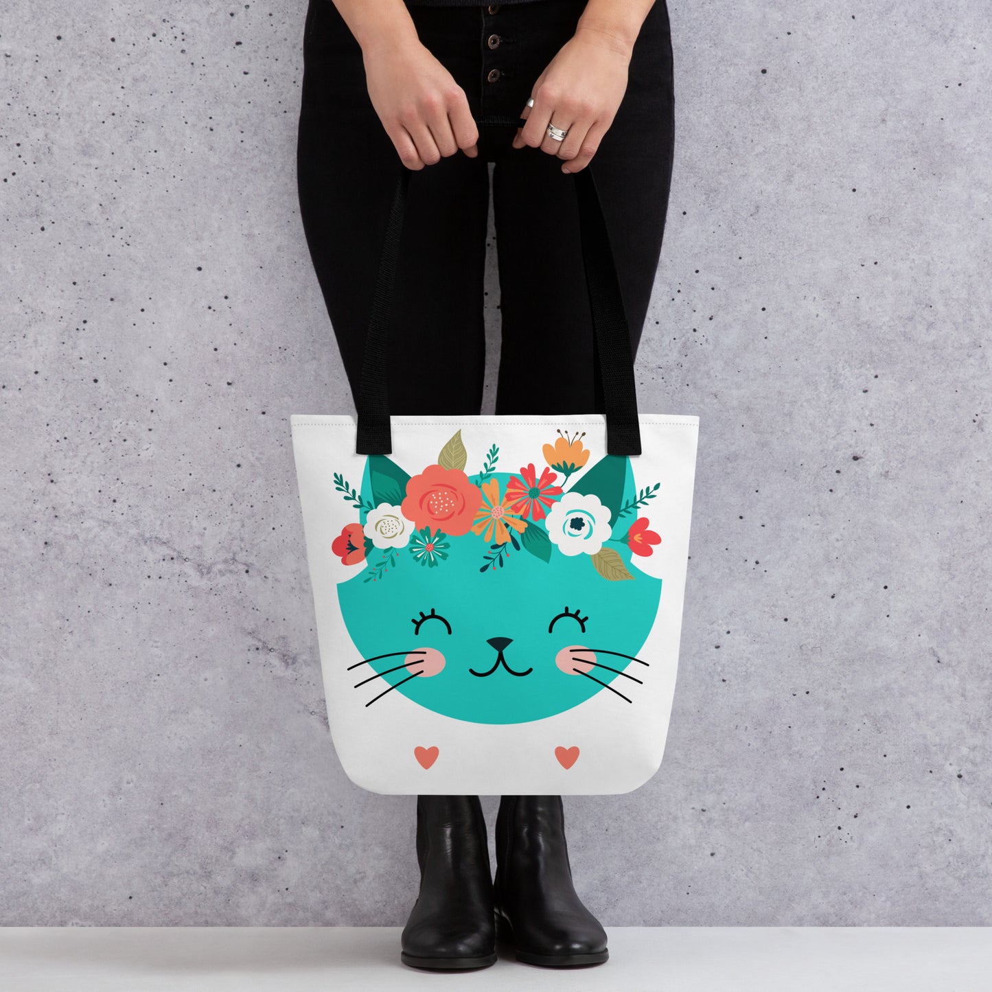 TOTE BAG - Flower Kitty