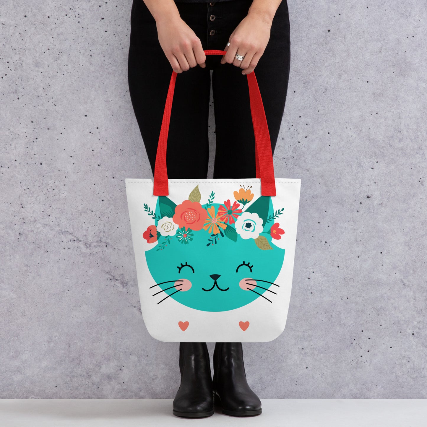 TOTE BAG - Flower Kitty