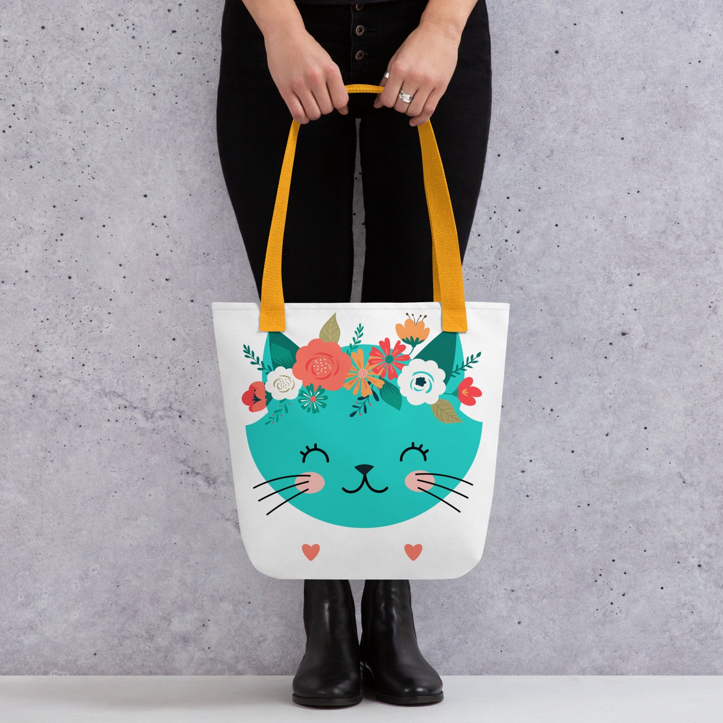 TOTE BAG - Flower Kitty