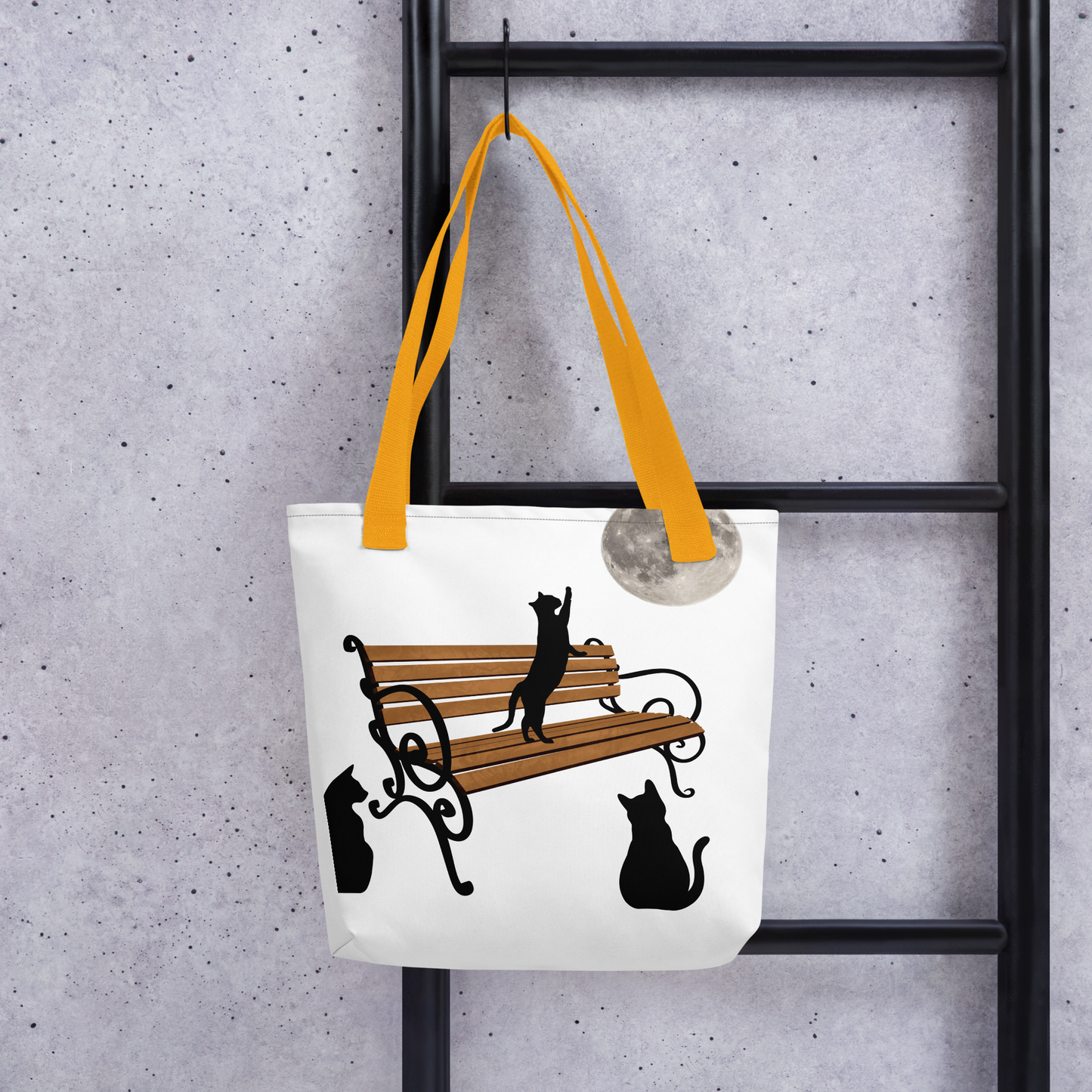 TOTE BAG - Black Cats Enjoying the Moonlight
