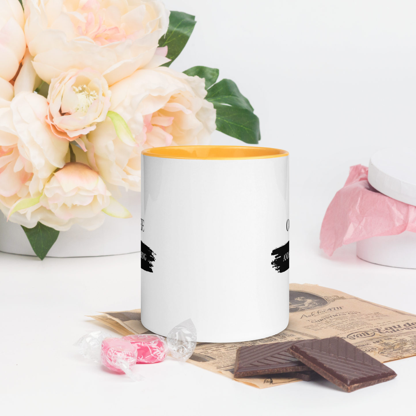 CERAMIC CAT MUG - Sip Coffee Start Purring