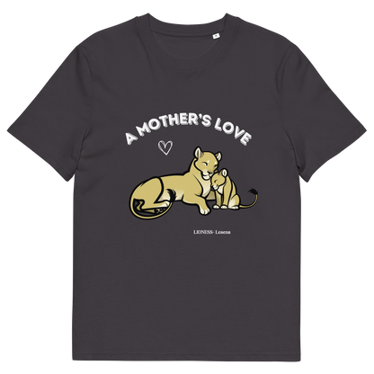 UNISEX ORGANIC COTTON TEE- Lioness and Cub