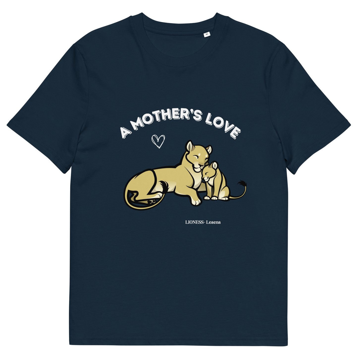 UNISEX ORGANIC COTTON TEE- Lioness and Cub