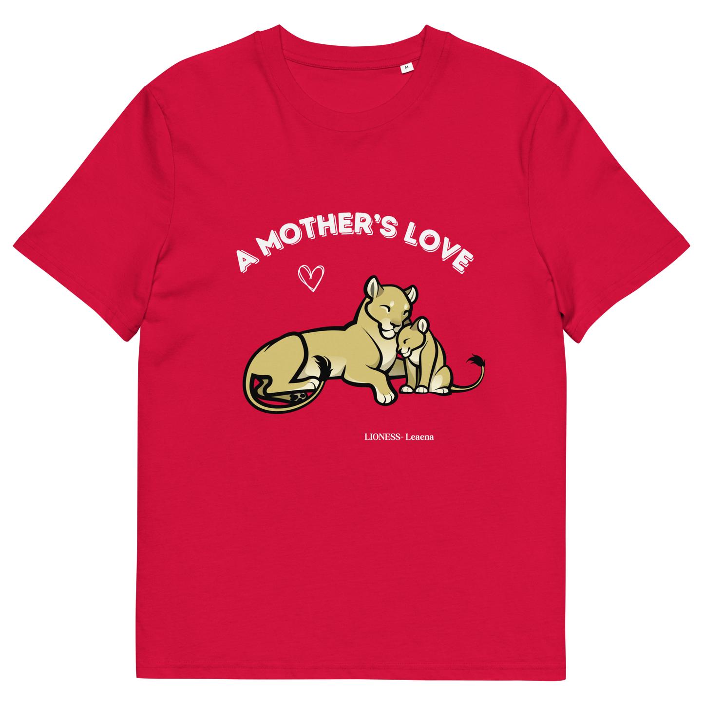 UNISEX ORGANIC COTTON TEE- Lioness and Cub