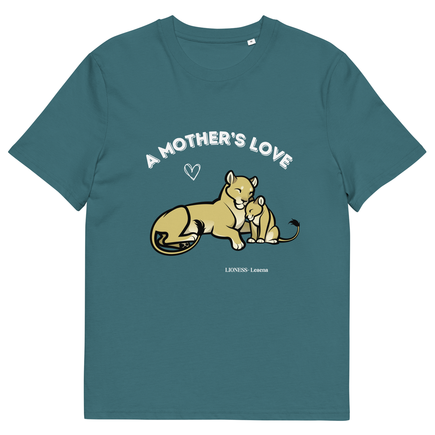 UNISEX ORGANIC COTTON TEE- Lioness and Cub