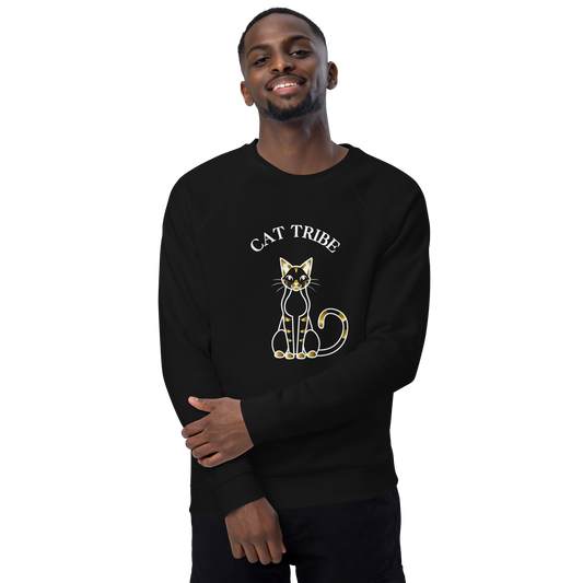 UNISEX ORGANIC RAGLAN SWEATER - Cat Tribe