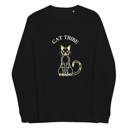 UNISEX ORGANIC RAGLAN SWEATER - Cat Tribe