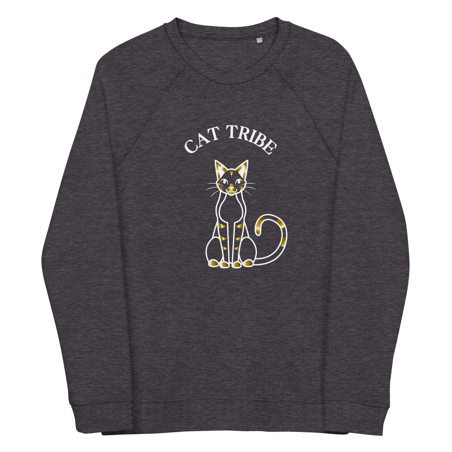 UNISEX ORGANIC RAGLAN SWEATER - Cat Tribe