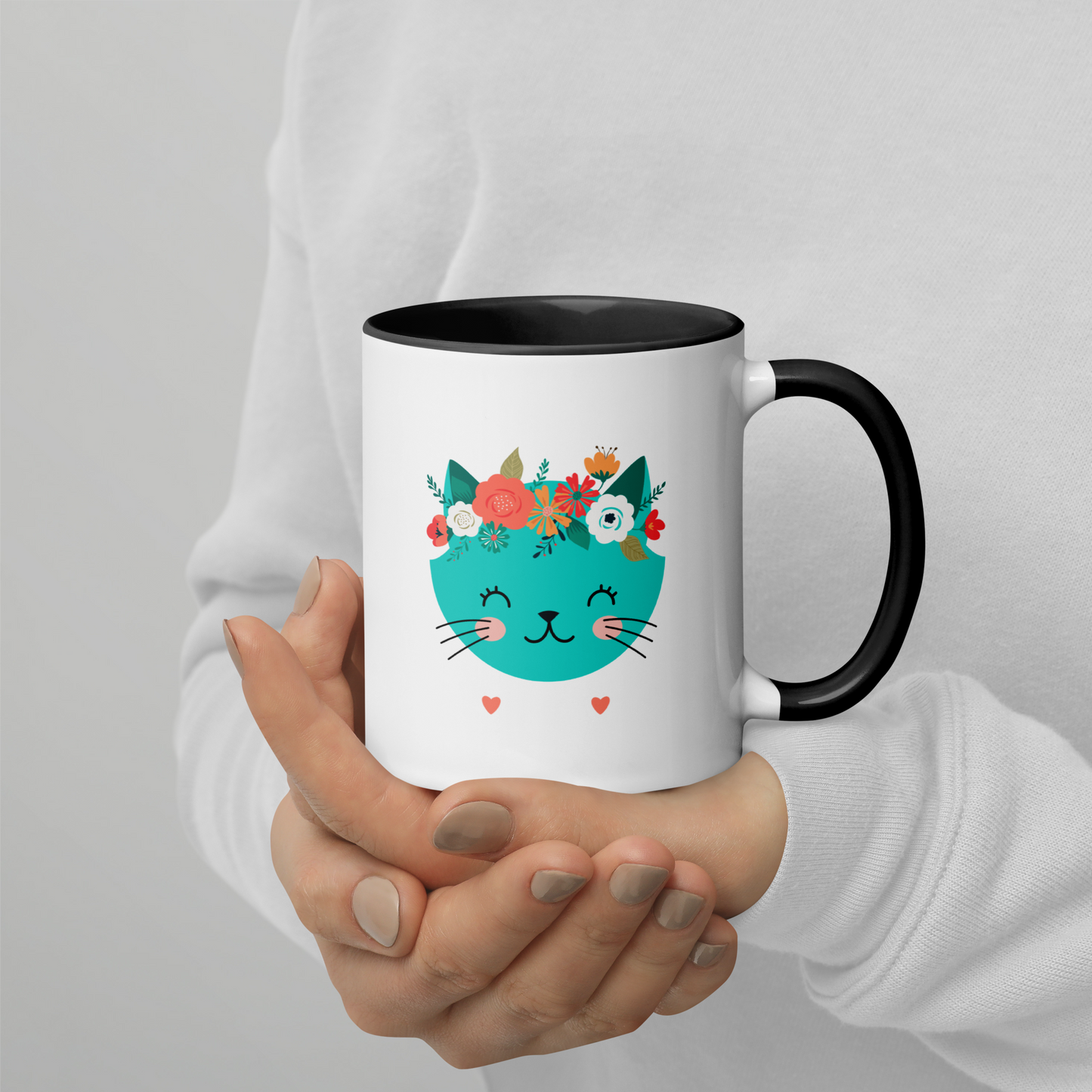 CERAMIC MUG - Flower Kitty