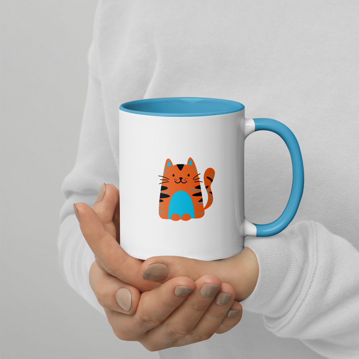 CERAMIC CAT MUG -  Moody of Happy....You Decide!