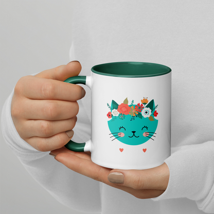 CERAMIC MUG - Flower Kitty