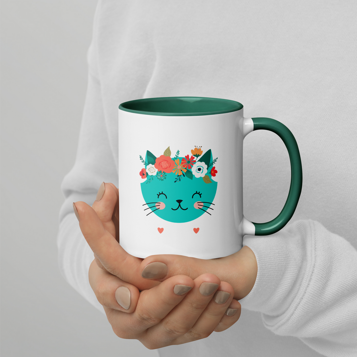 CERAMIC MUG - Flower Kitty