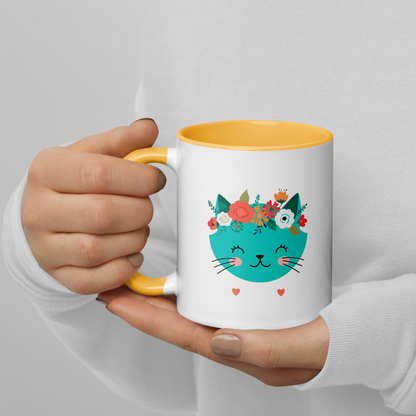 CERAMIC MUG - Flower Kitty