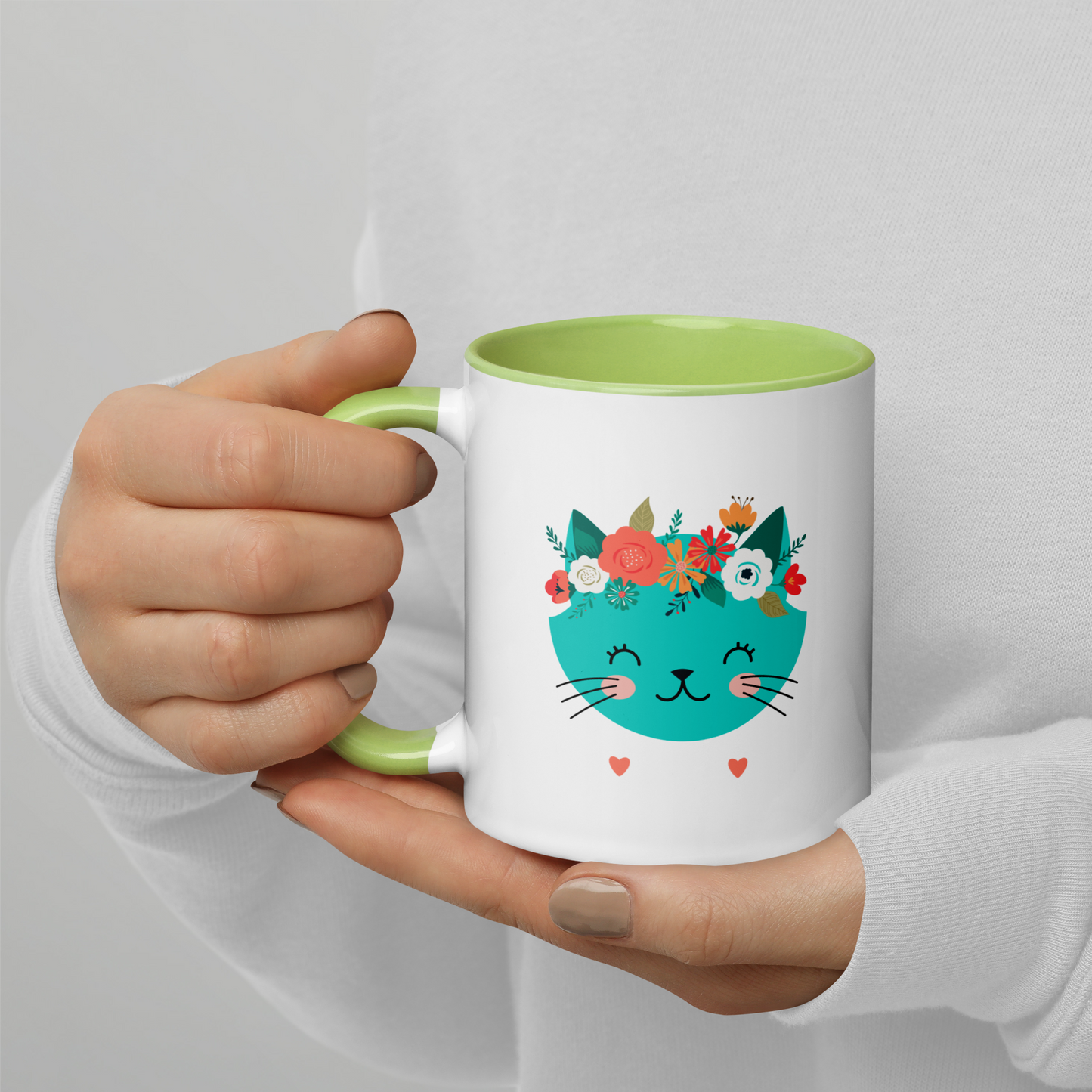 CERAMIC MUG - Flower Kitty