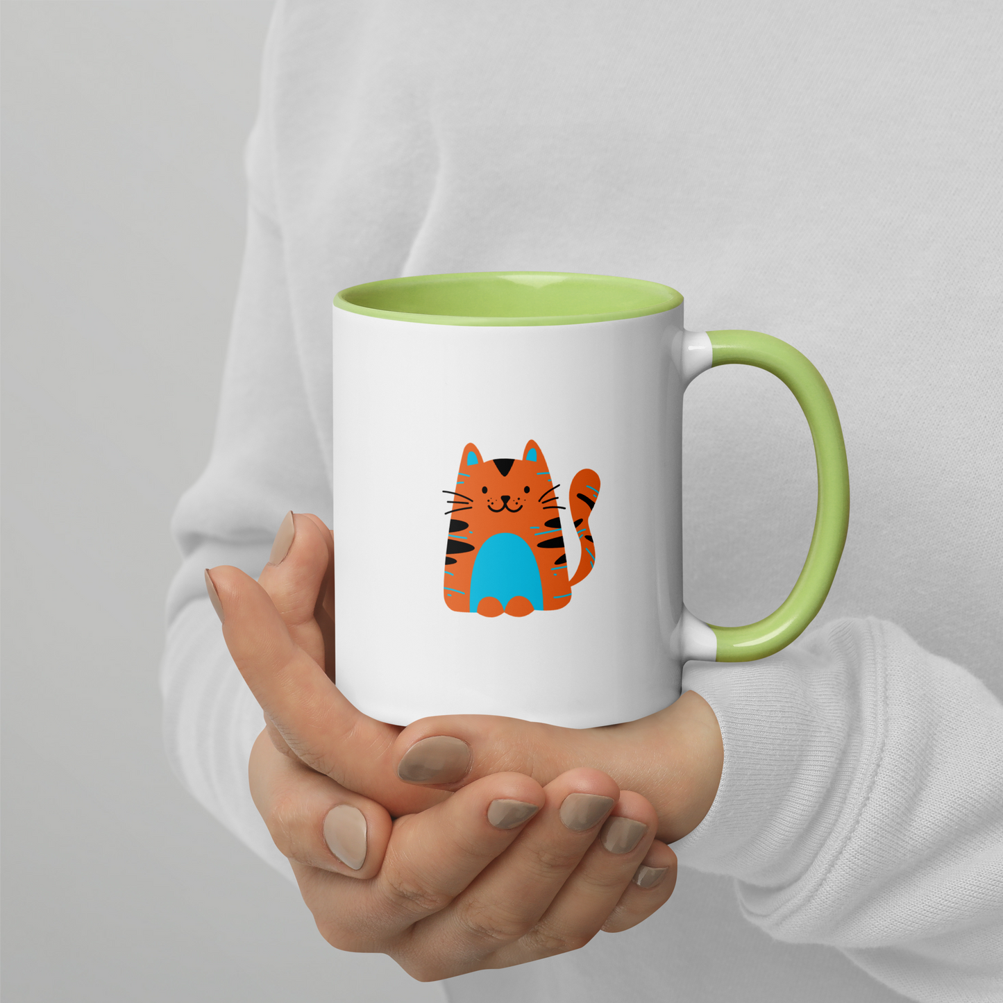 CERAMIC CAT MUG -  Moody of Happy....You Decide!