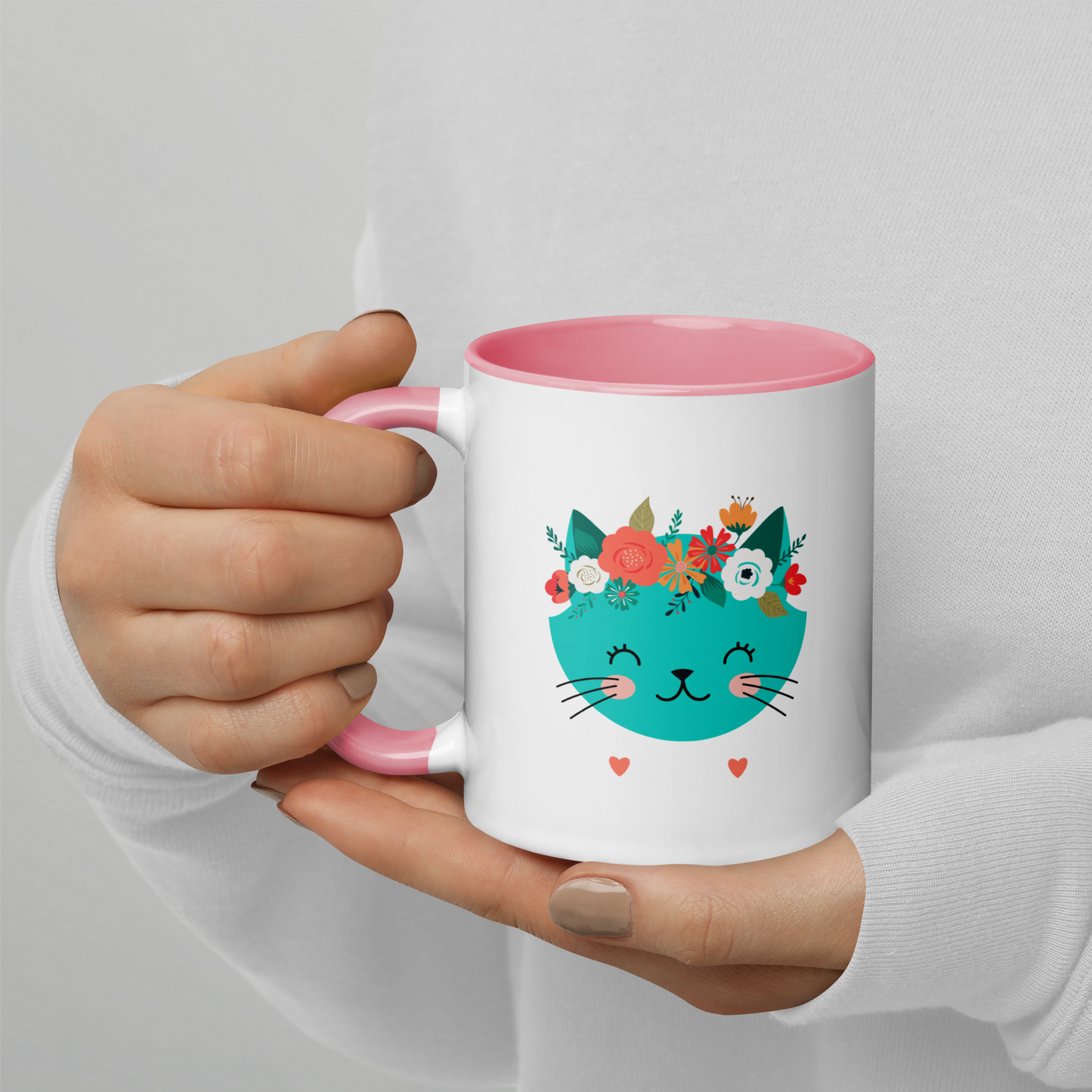 CERAMIC MUG - Flower Kitty