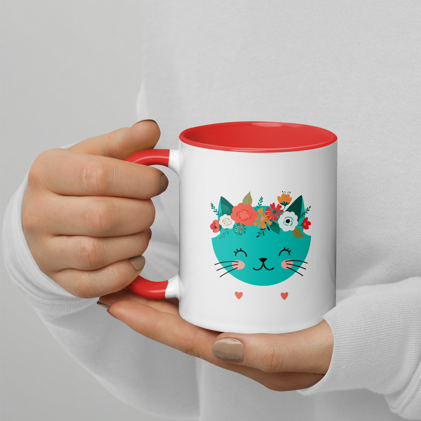 CERAMIC MUG - Flower Kitty