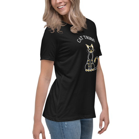 WOMEN'S BELLA & CANVAS TEE - Cat Tribe Gold