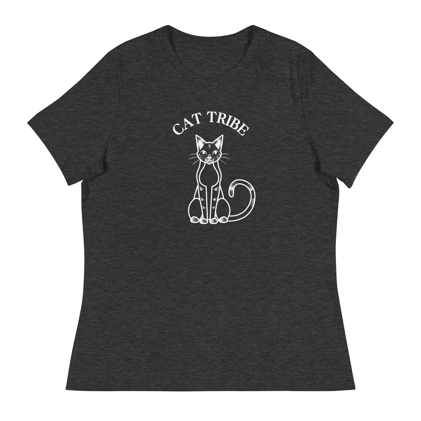 WOMEN'S BELLA & CANVAS TEE - Cat Tribe Silver