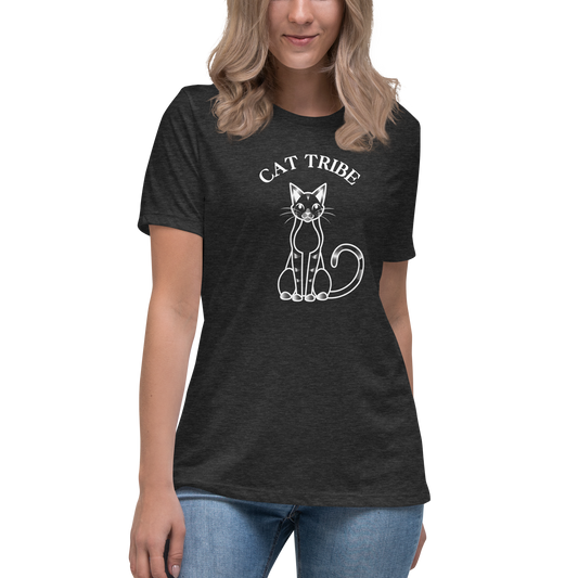 WOMEN'S BELLA & CANVAS TEE - Cat Tribe Silver