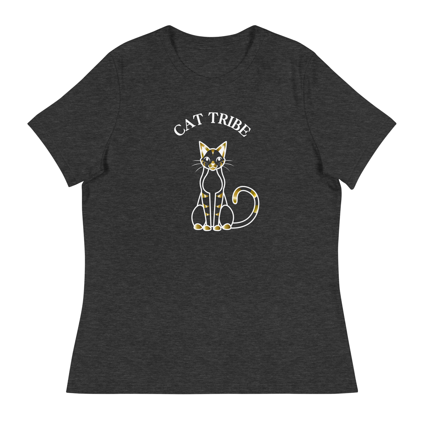 WOMEN'S BELLA & CANVAS TEE - Cat Tribe Gold