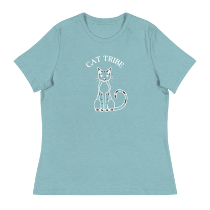 WOMEN'S BELLA & CANVAS TEE - Cat Tribe Silver