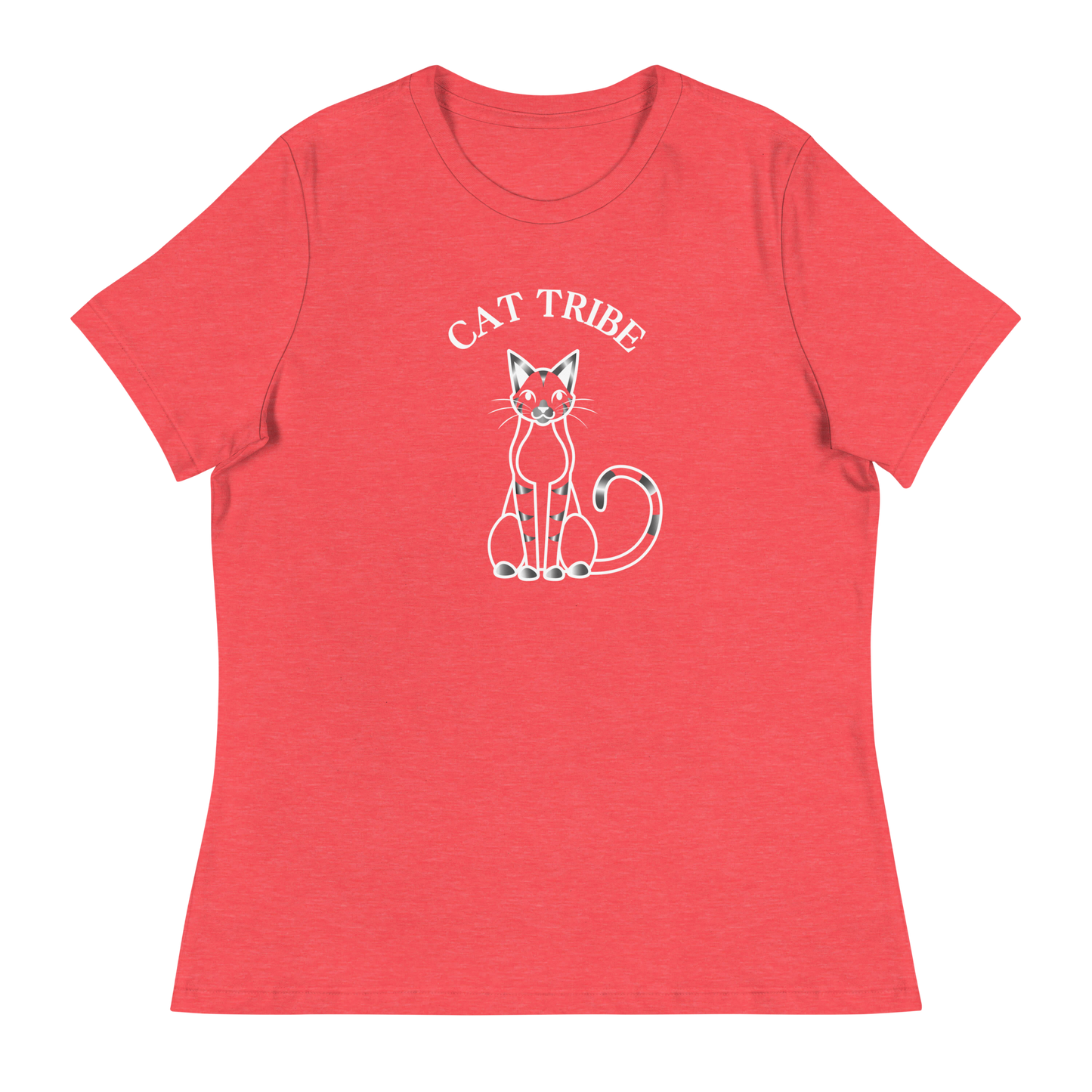 WOMEN'S BELLA & CANVAS TEE - Cat Tribe Silver