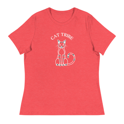 WOMEN'S BELLA & CANVAS TEE - Cat Tribe Silver