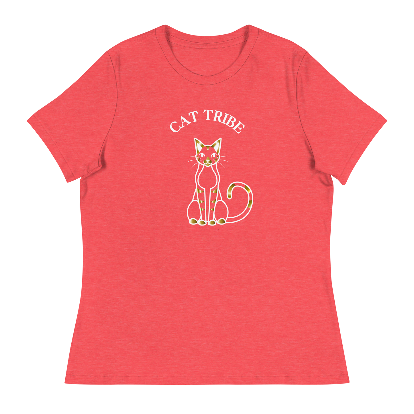 WOMEN'S BELLA & CANVAS TEE - Cat Tribe Gold