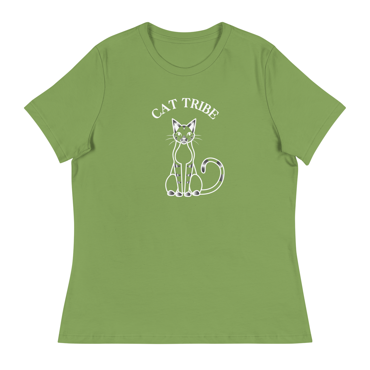 WOMEN'S BELLA & CANVAS TEE - Cat Tribe Silver