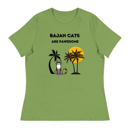 WOMEN'S BELLA & CANVAS TEE - Charity Tee, Bajan Cats Are Pawesome