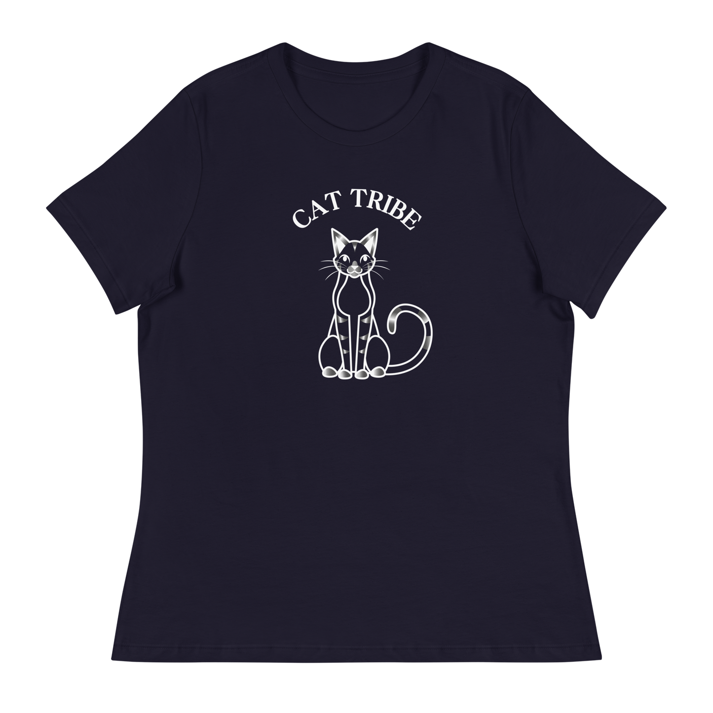 WOMEN'S BELLA & CANVAS TEE - Cat Tribe Silver