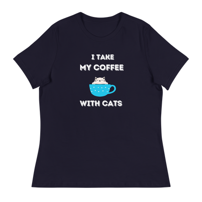 WOMEN'S BELLA & CANVAS TEE - Cats & Coffee