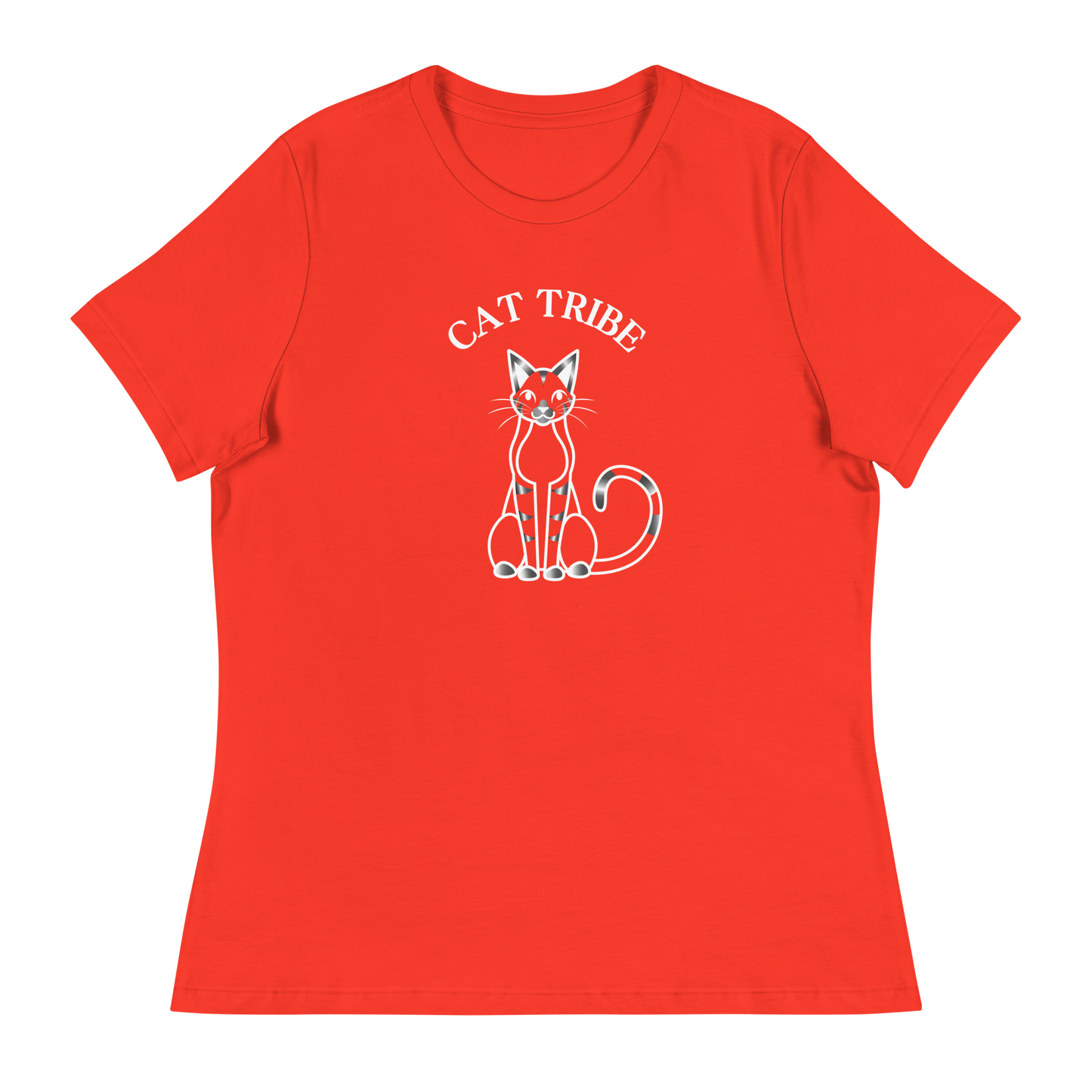 WOMEN'S BELLA & CANVAS TEE - Cat Tribe Silver