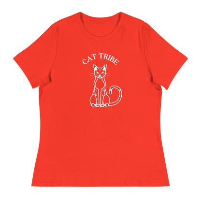 WOMEN'S BELLA & CANVAS TEE - Cat Tribe Silver