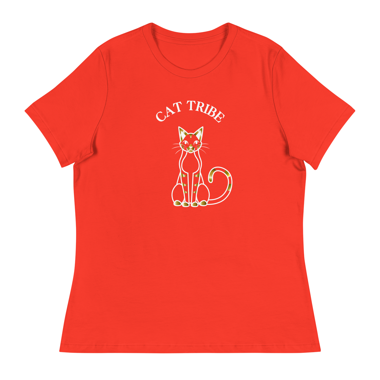 WOMEN'S BELLA & CANVAS TEE - Cat Tribe Gold