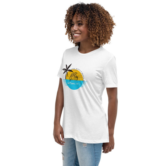 WOMEN'S BELLA & CANVAS TEE - Kool Kitty Beach Day